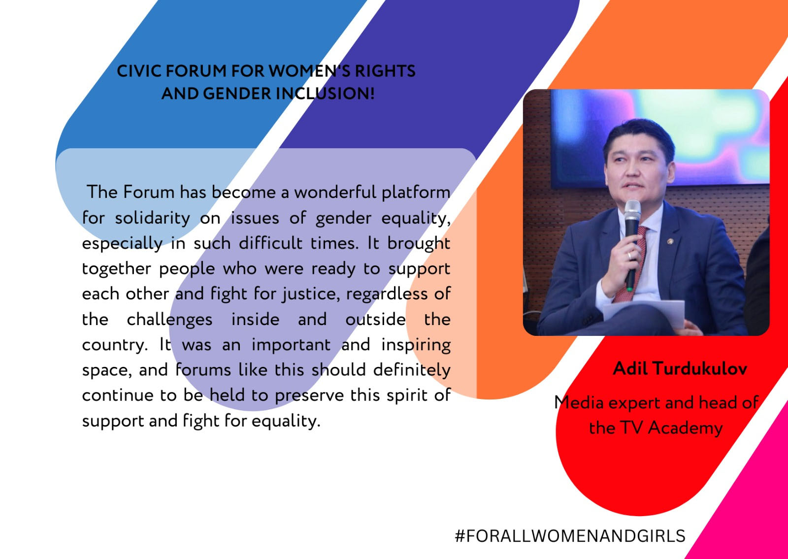 CIVIC FORUM WOMEN'S RIGHTS AND GENDER INCLUSION!