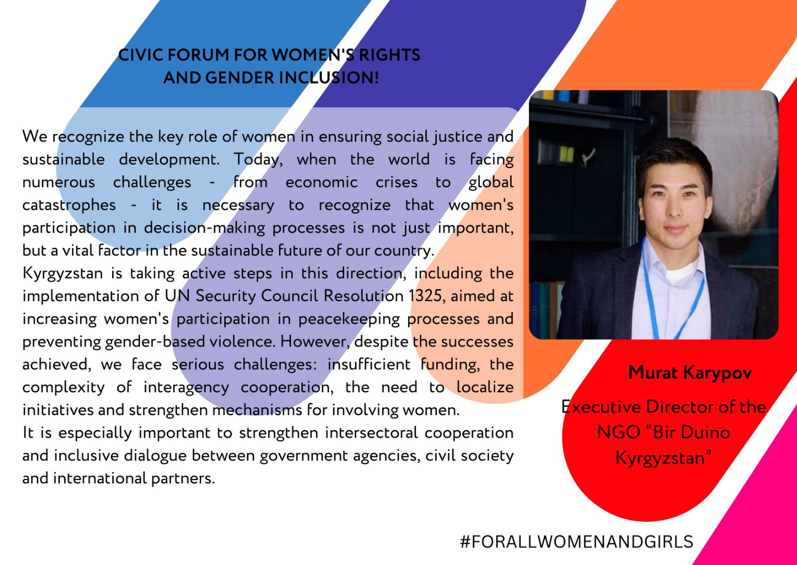 CIVIC FORUM WOMEN'S RIGHTS AND GENDER INCLUSION!